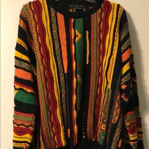 Protege Collection Knit Sweater Multi Color Cosby/Biggie Pullover Vintage XL
